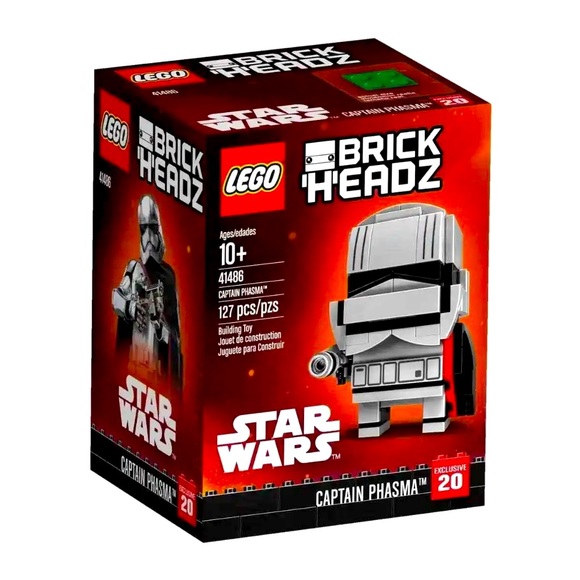 NWT NIB Brickheadz Star Wars Captain Phasma 41486 Retired...